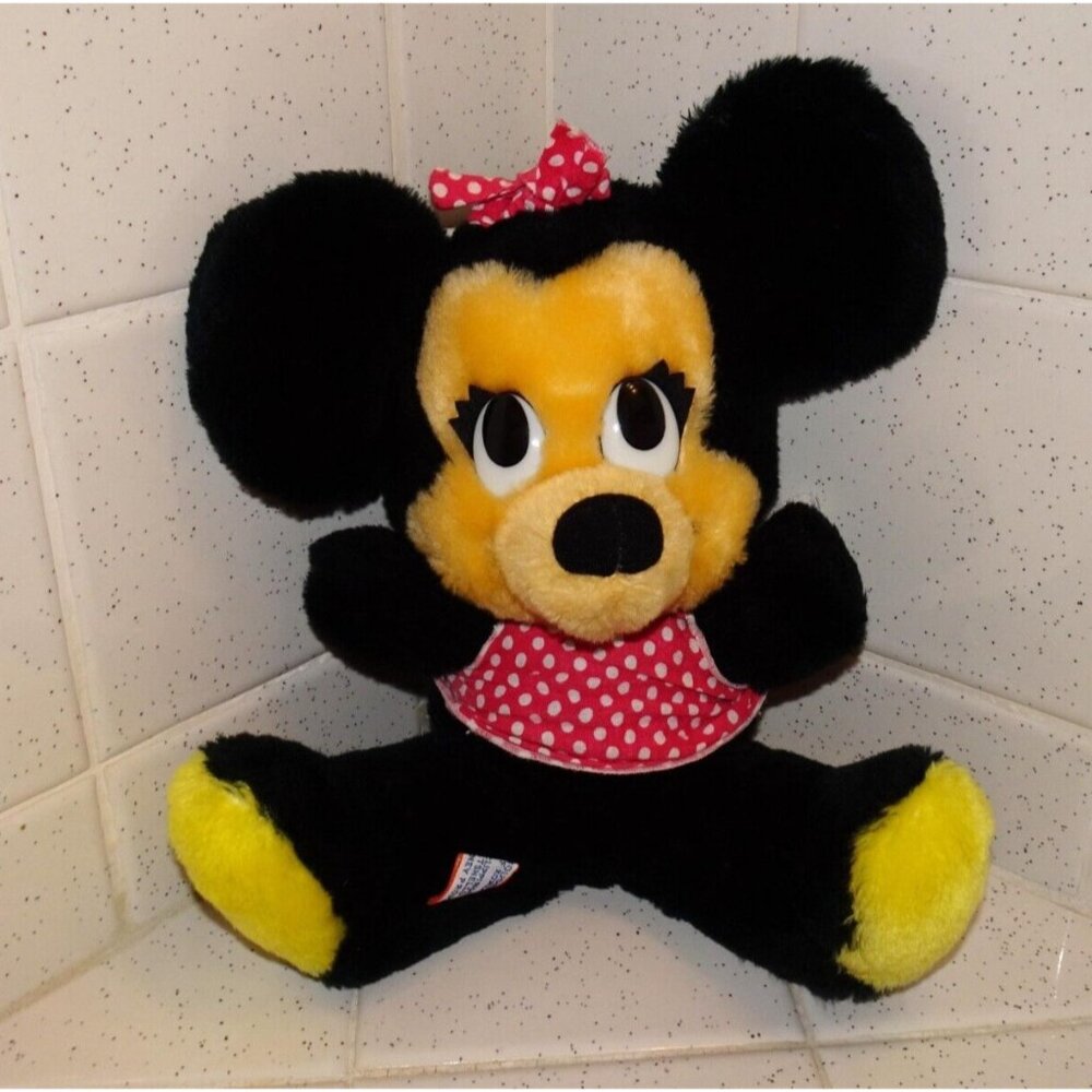 Vintage Minnie Mouse Stuffed Animal plush Antique Disney Made in Korea